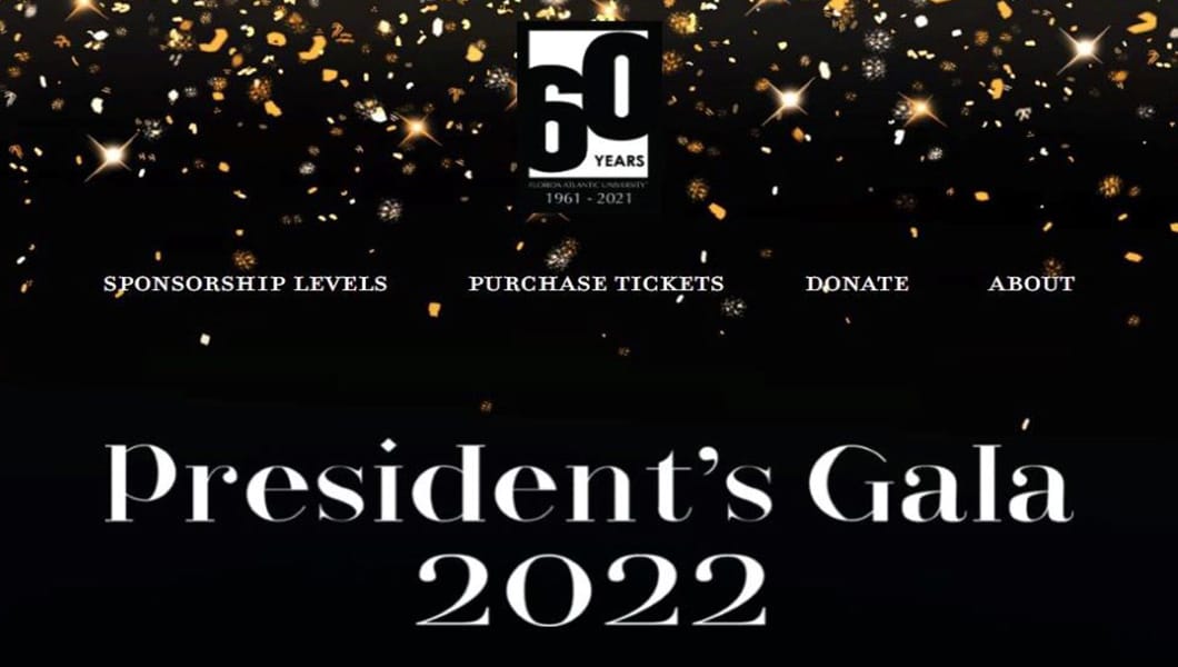 President Gala flyer